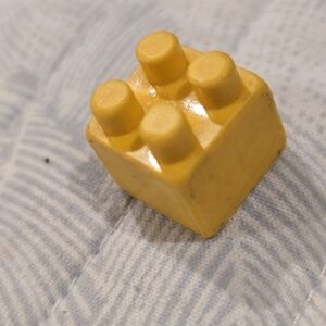 Old Lego Yellow Building Block Very Old